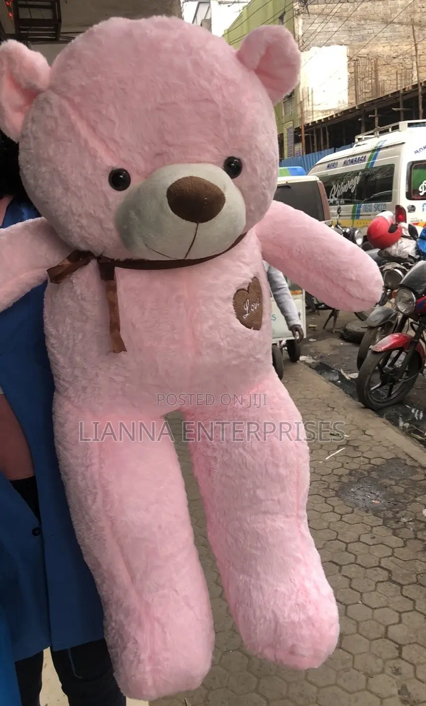 Cuddly 100cm Pink Teddy Bear **