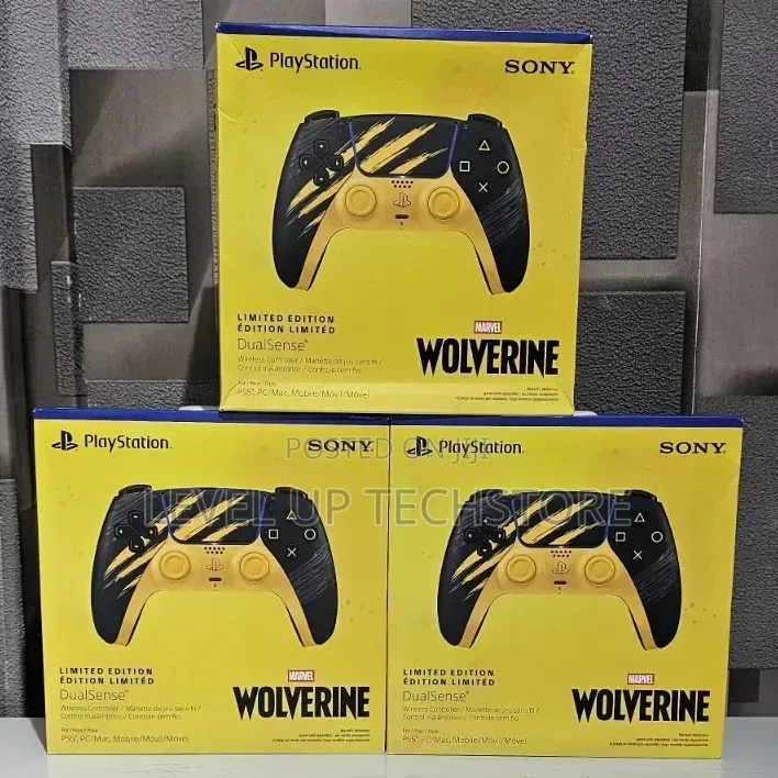 Ps5 Wireless Controller – Marvel’s Wolverine Yellow Limited Edition