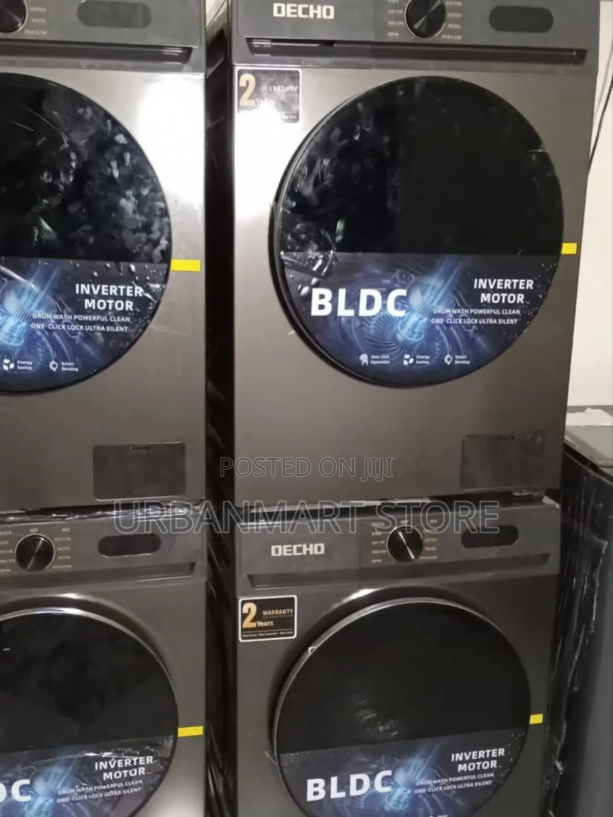 Decho 10kg Front Loading Washing Machine- Wash and Spin