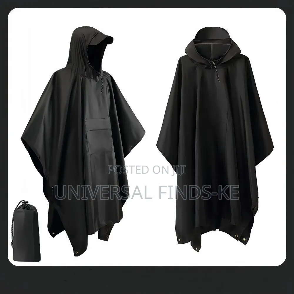 Rain Poncho Coat – Waterproof Hooded Rain Jacket for Outdoor Activity