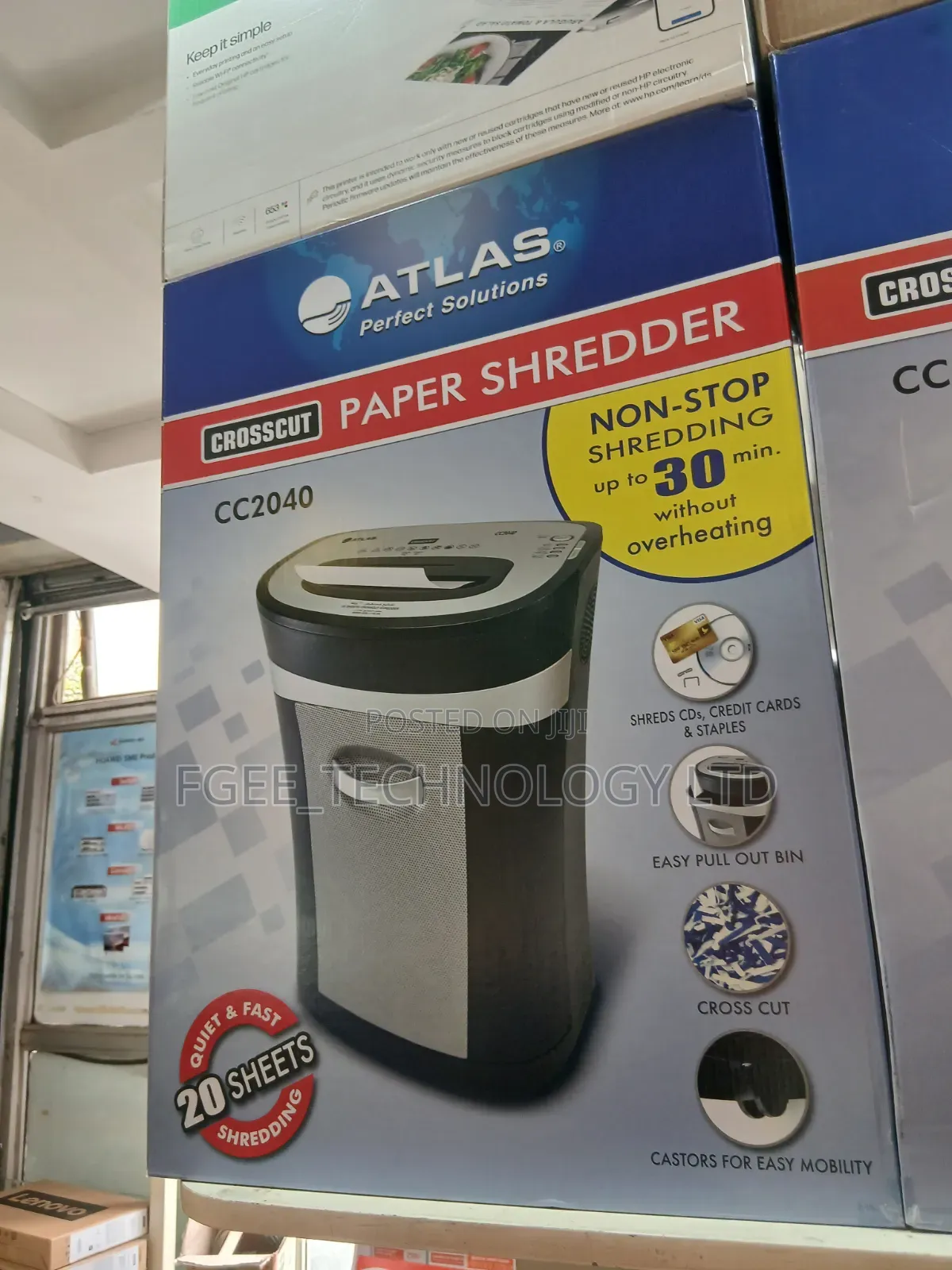 Atlas Paper Shredder CC2040 20 Sheets