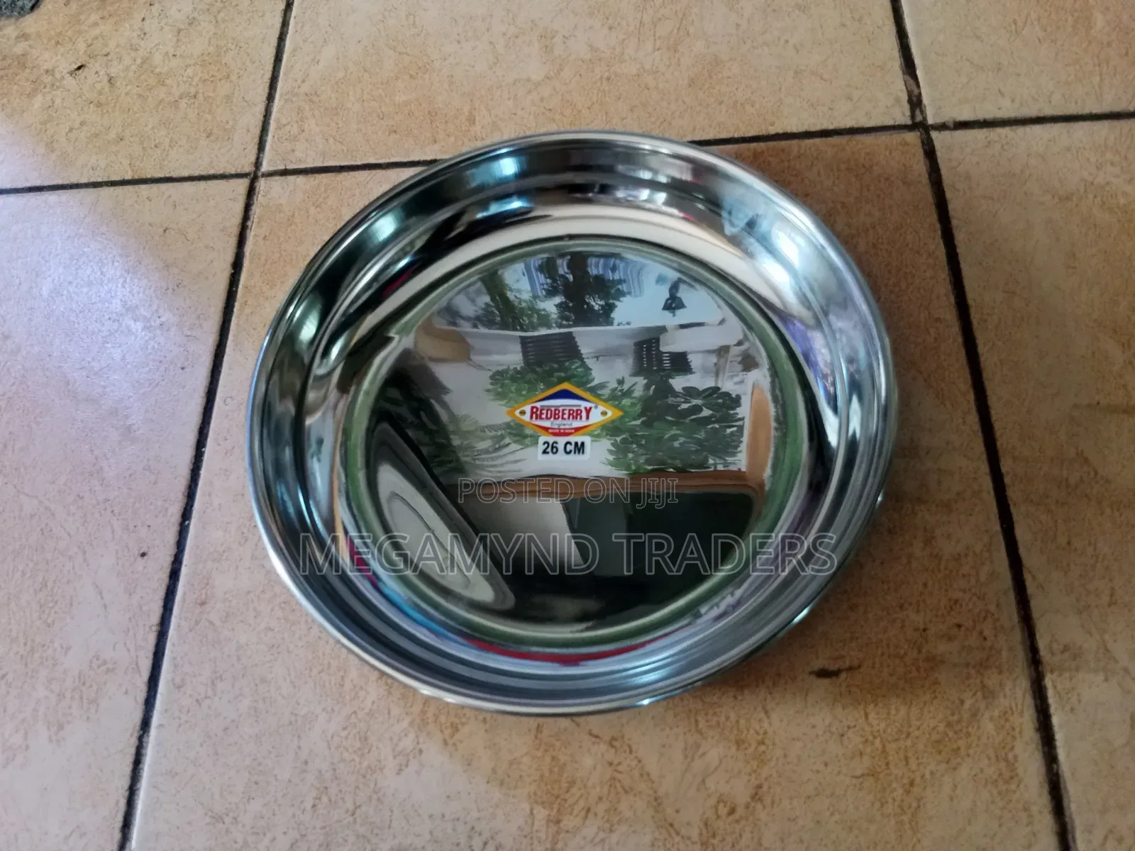 Redberry Stainless Steel Heavy Gauge Plate -26cm / Mirror Finish Plate