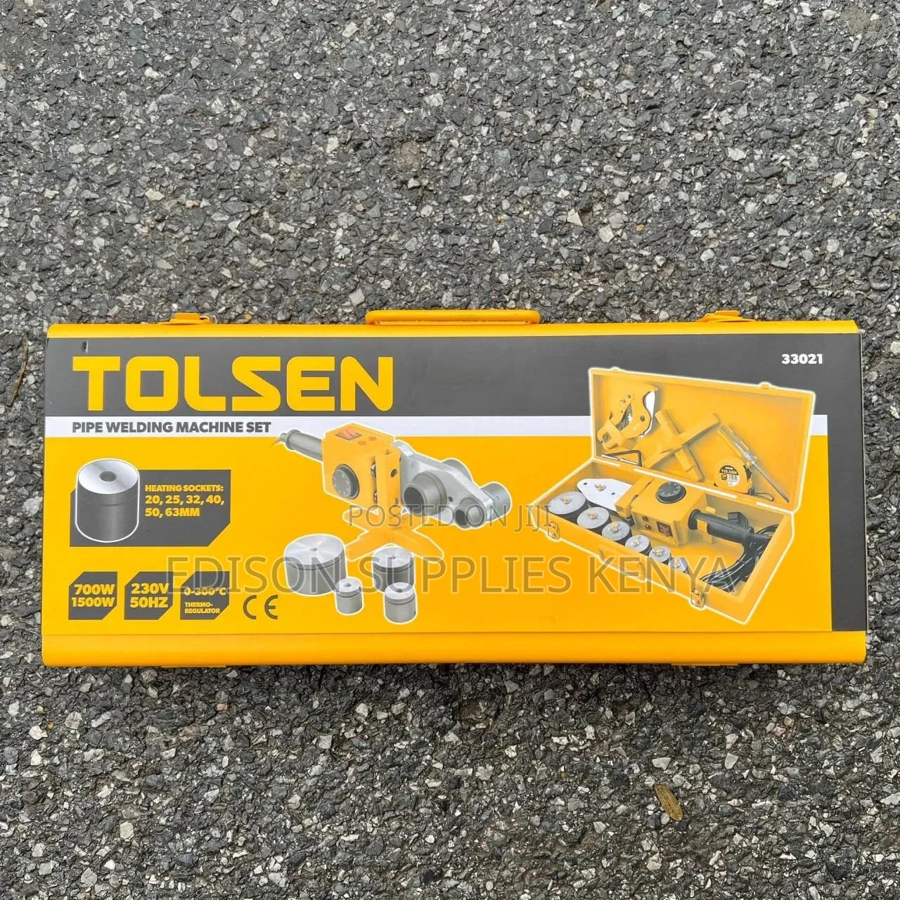 700W /1500w Tolsen PPR Pipe Welding Machine Set Plastic Tube Cutting