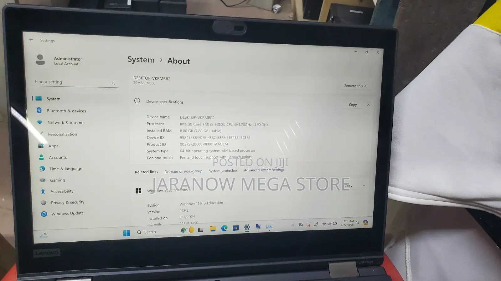 Laptop Lenovo ThinkPad L380 8GB Intel Core i5 SSD 256GB