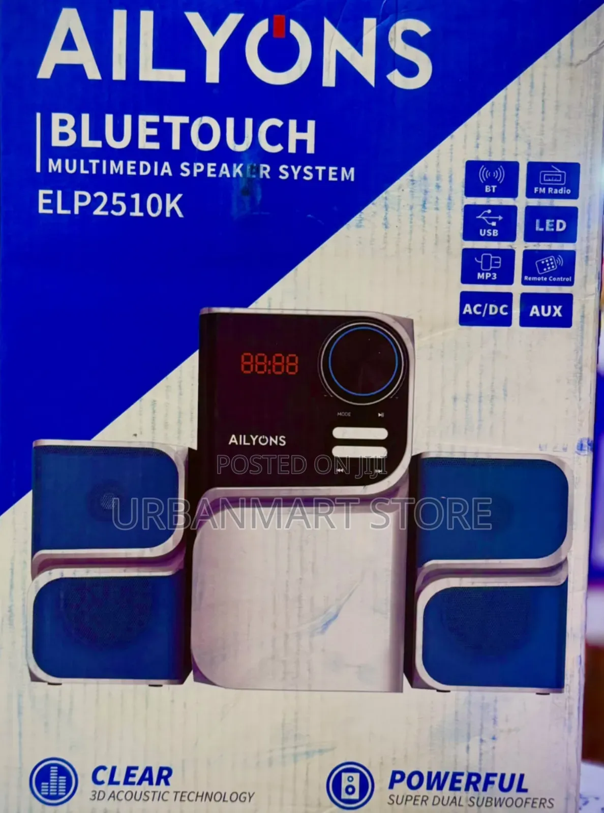 Ailyons ELP2510K 2.1 Bluetooth Speaker System
