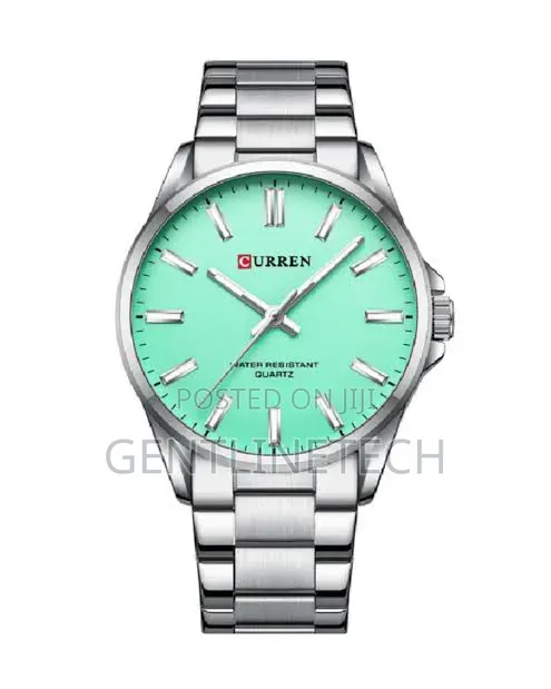 Curren C9090G Mint Green and Silver