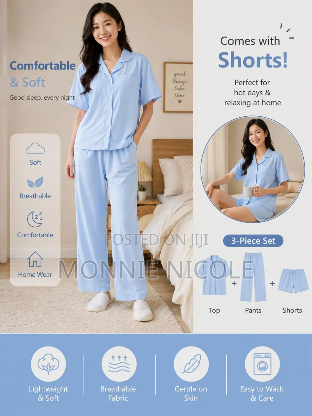Comfortable Breathable Cotton Pyjama. Unisex
