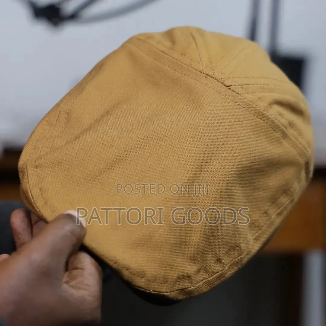 Light Canvas Flat Caps
