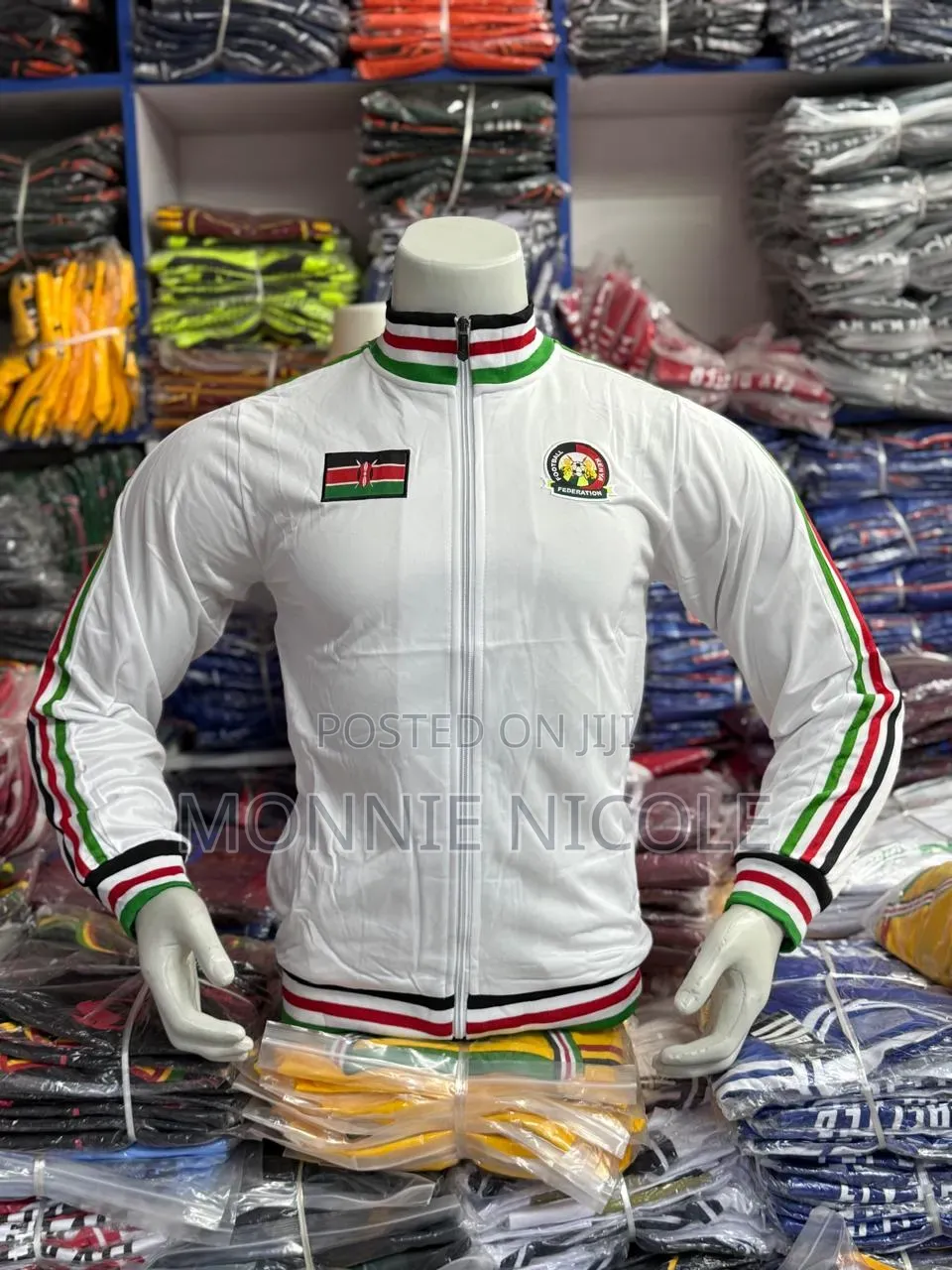 Yellow Kenya Jacket. Track Jacket