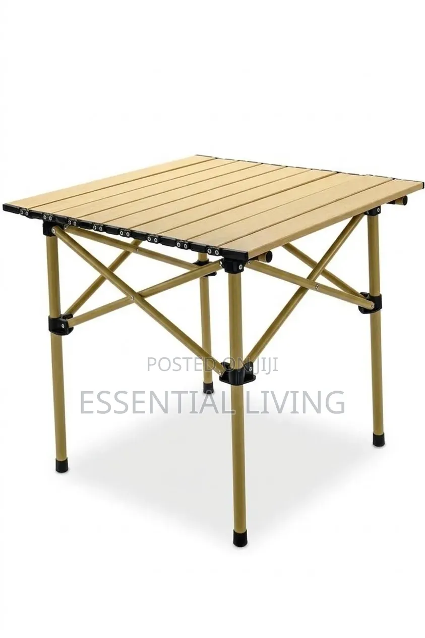 Portable Folding Camping Table Lightweight Roll-Up Desk With Bag