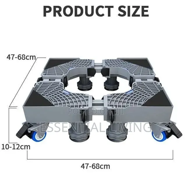 Base Stand for Washing Machine Refrigerator Adjustable Movable
