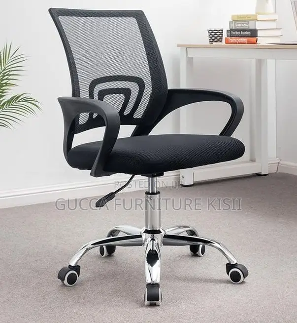 Office Chair With Low Mesh Back.