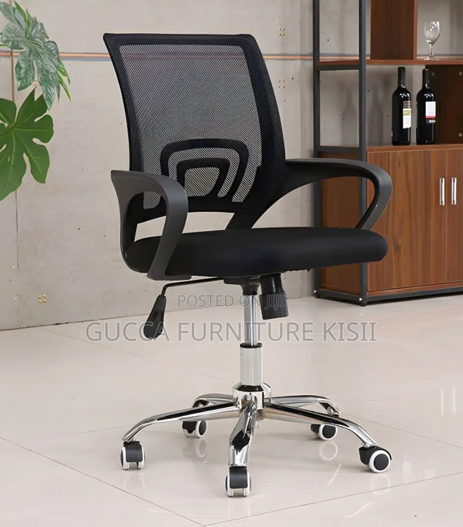 Office Chair With Low Mesh Back.