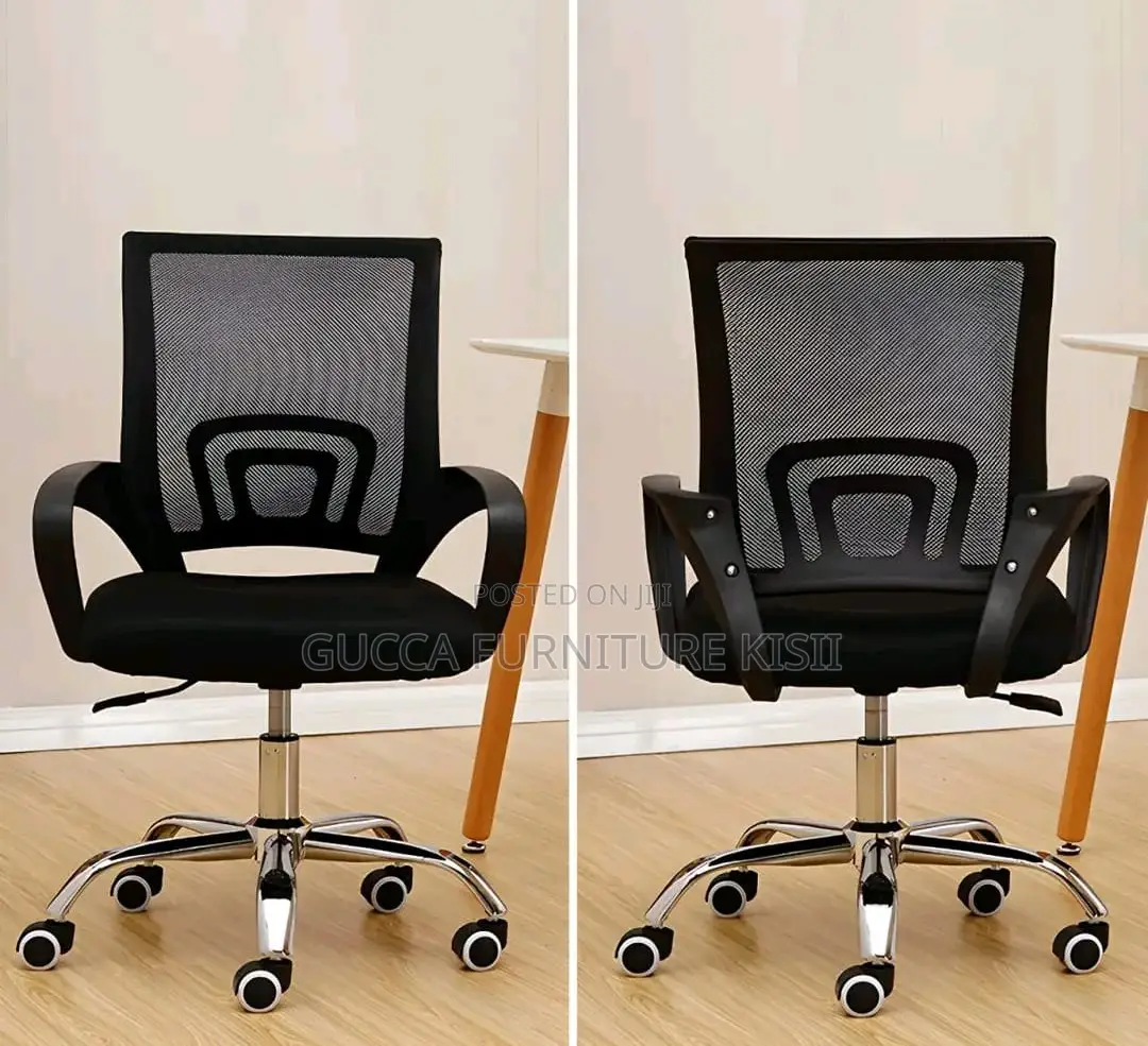 Office Chair With Low Mesh Back.