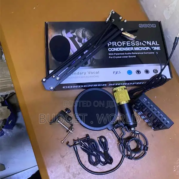Plug and Play Professional BM800 Condenser Microphone Kit + V8S