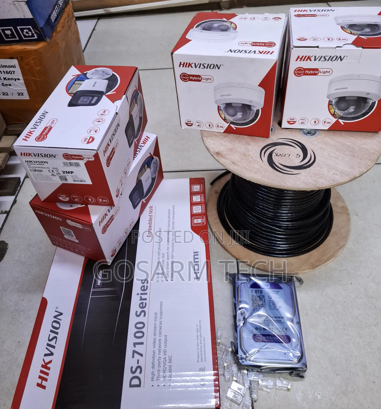 Hik Vision 4 Channel NVR Ip Camera Smart Hybrid Full Set 2MP Cameras