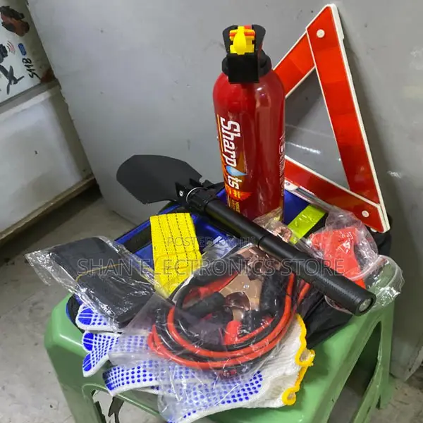 9PCS Emergency Roadside Kit for Car ,Safety Car Kit With Jumper Cables
