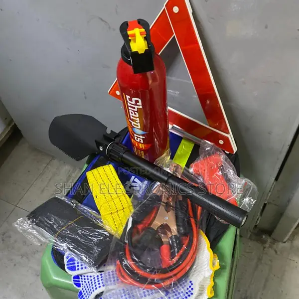 9PCS Emergency Roadside Kit for Car ,Safety Car Kit With Jumper Cables