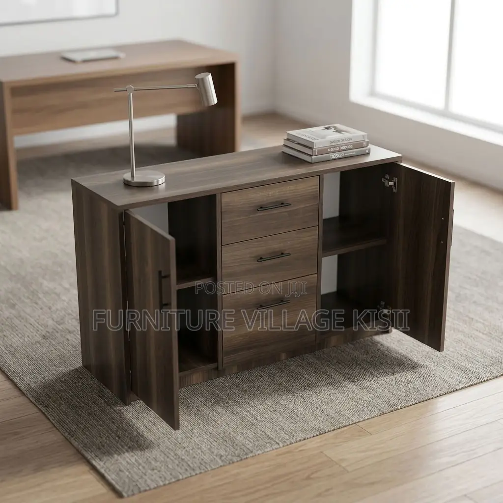 3-Door Wooden Cabinet