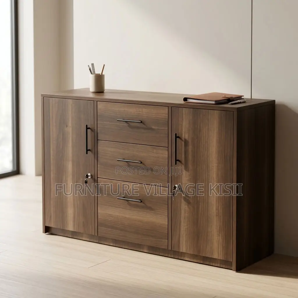 3-Door Wooden Cabinet