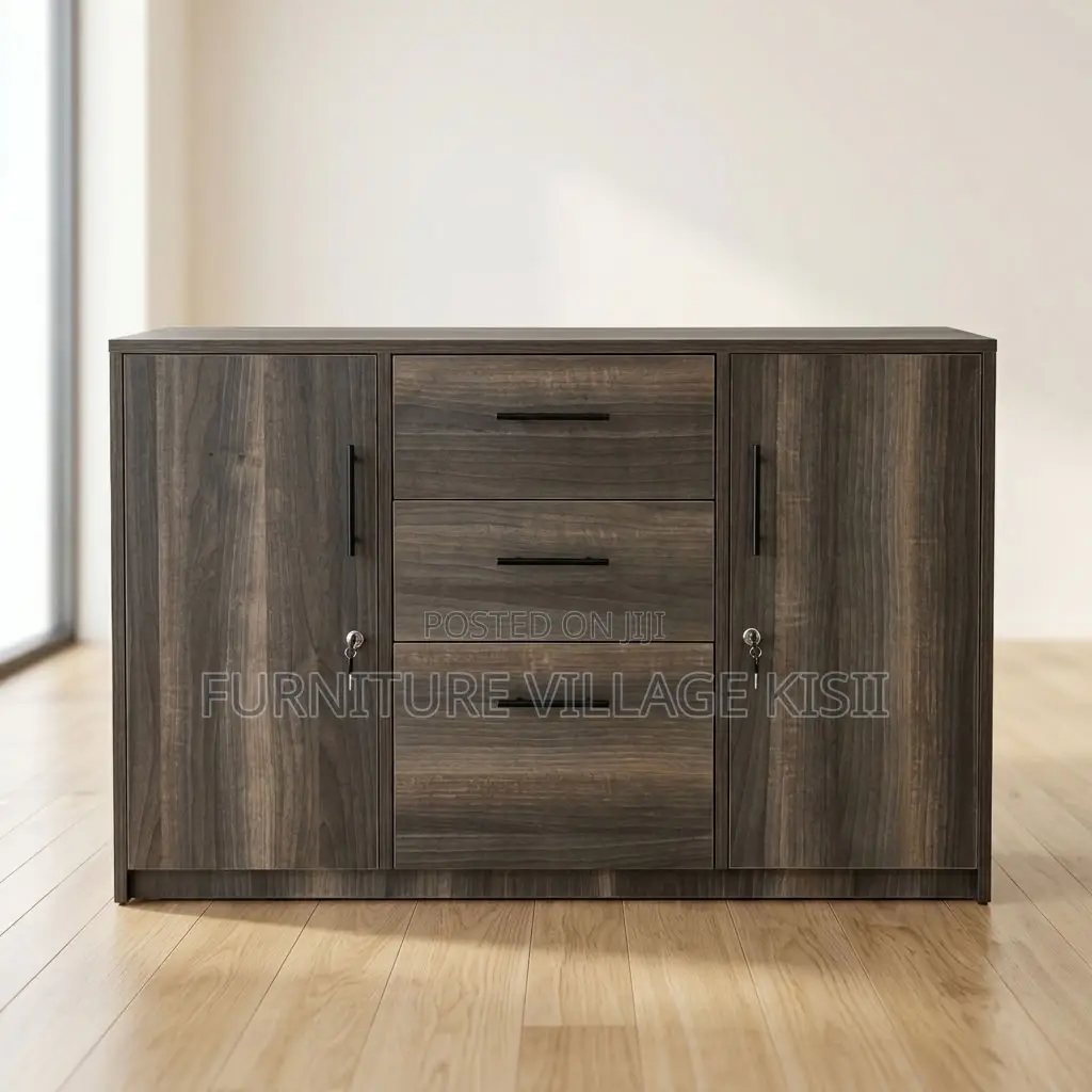 3-Door Wooden Cabinet