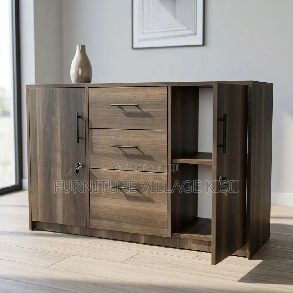 3-Door Wooden Cabinet