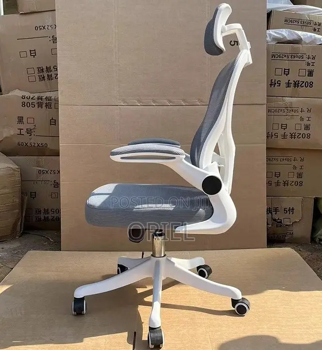 White Ergonomic Office Chair Kenya – Modern Comfortable Desk Seat