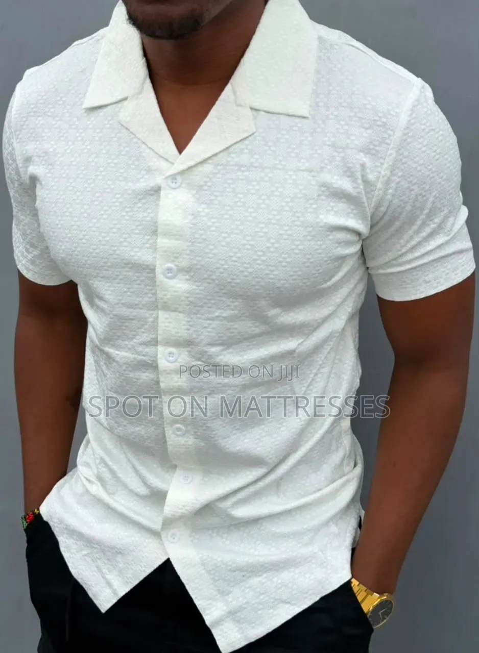 Cuban Collar Shirt. Premium Quality. Countrywide Delivery Available.
