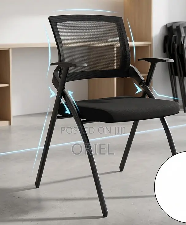 Foldable Office Training Chair – Portable Comfortable Training Seat