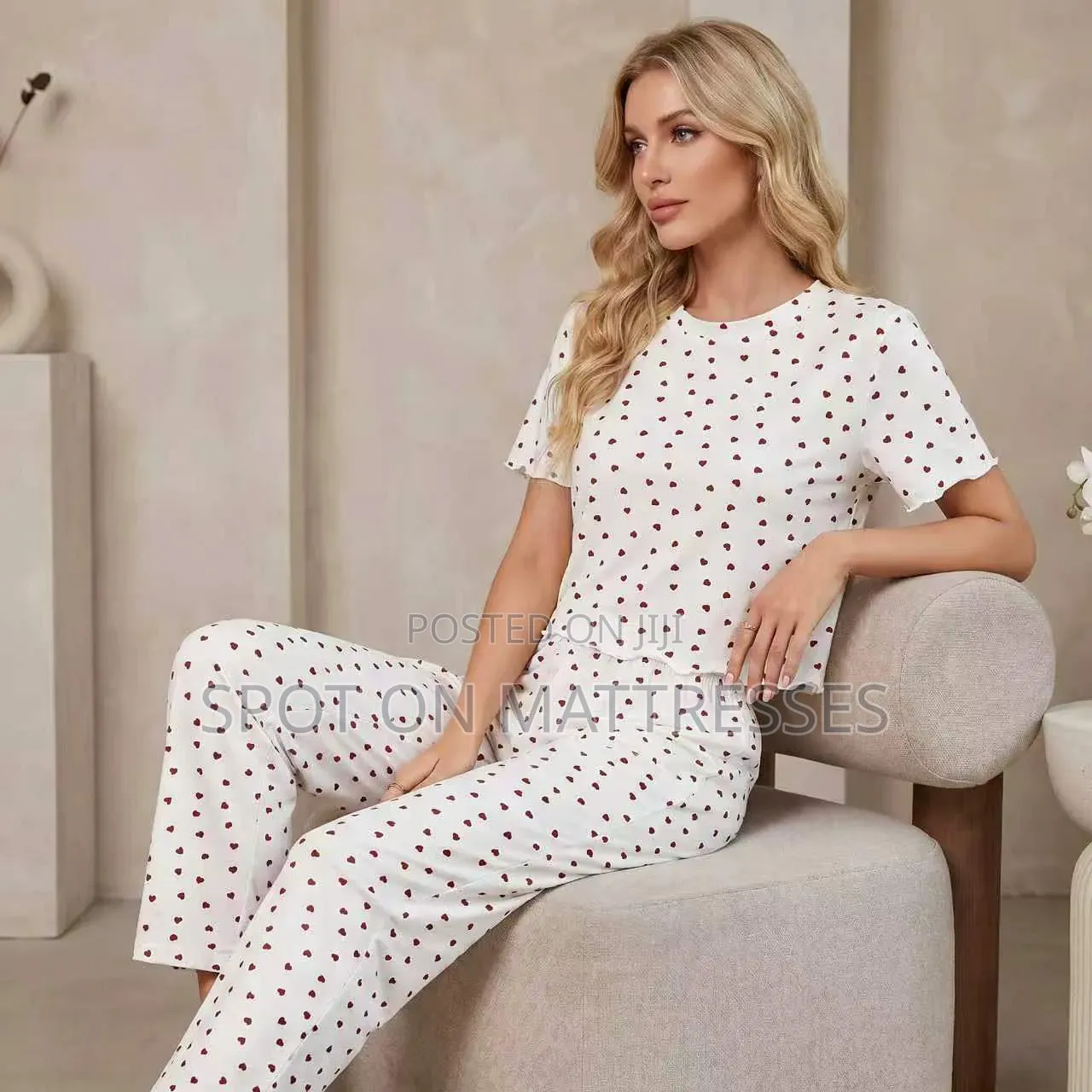 Pure Cotton. Two Piece Pajama Set. Sizes M-2xl. Nationwide Delivery.