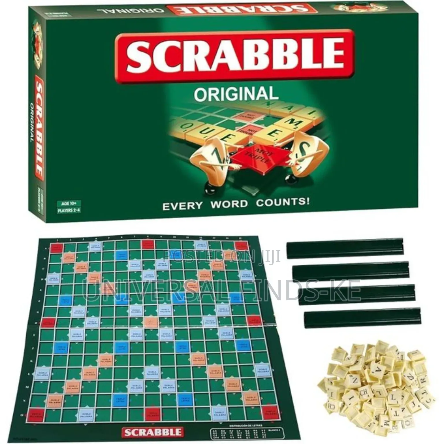 Word Building Scrabble Game Letter Tiles Family Board Game Indoor Fun