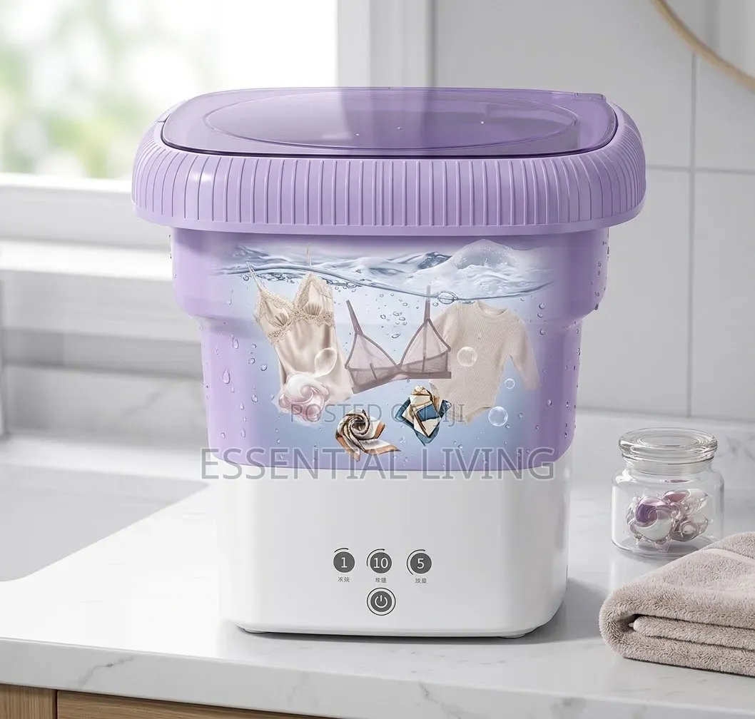 Mini Washing Machine for Delicates Baby Clothes- Foldable Machine