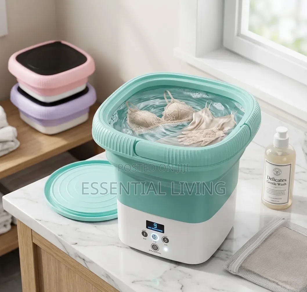 Mini Washing Machine for Delicates Baby Clothes- Foldable Machine