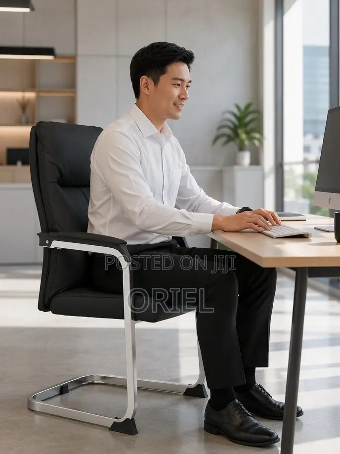 Executive Leather Visitor Chair Kenya – Premium Office Guest Seating