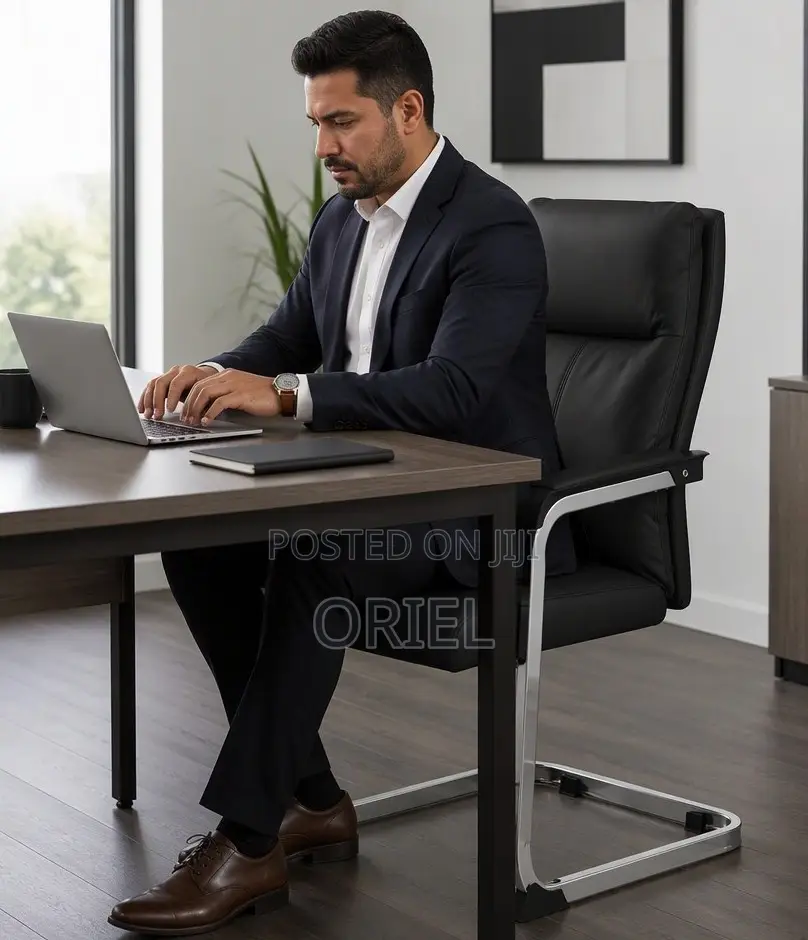 Executive Leather Visitor Chair Kenya – Premium Office Guest Seating