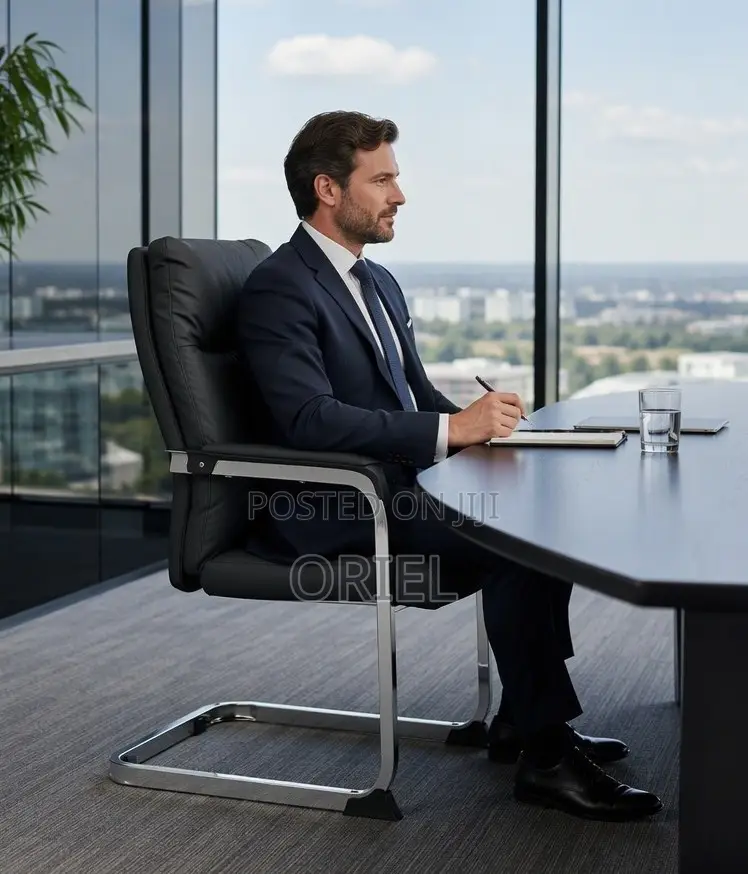 Executive Leather Visitor Chair Kenya – Premium Office Guest Seating