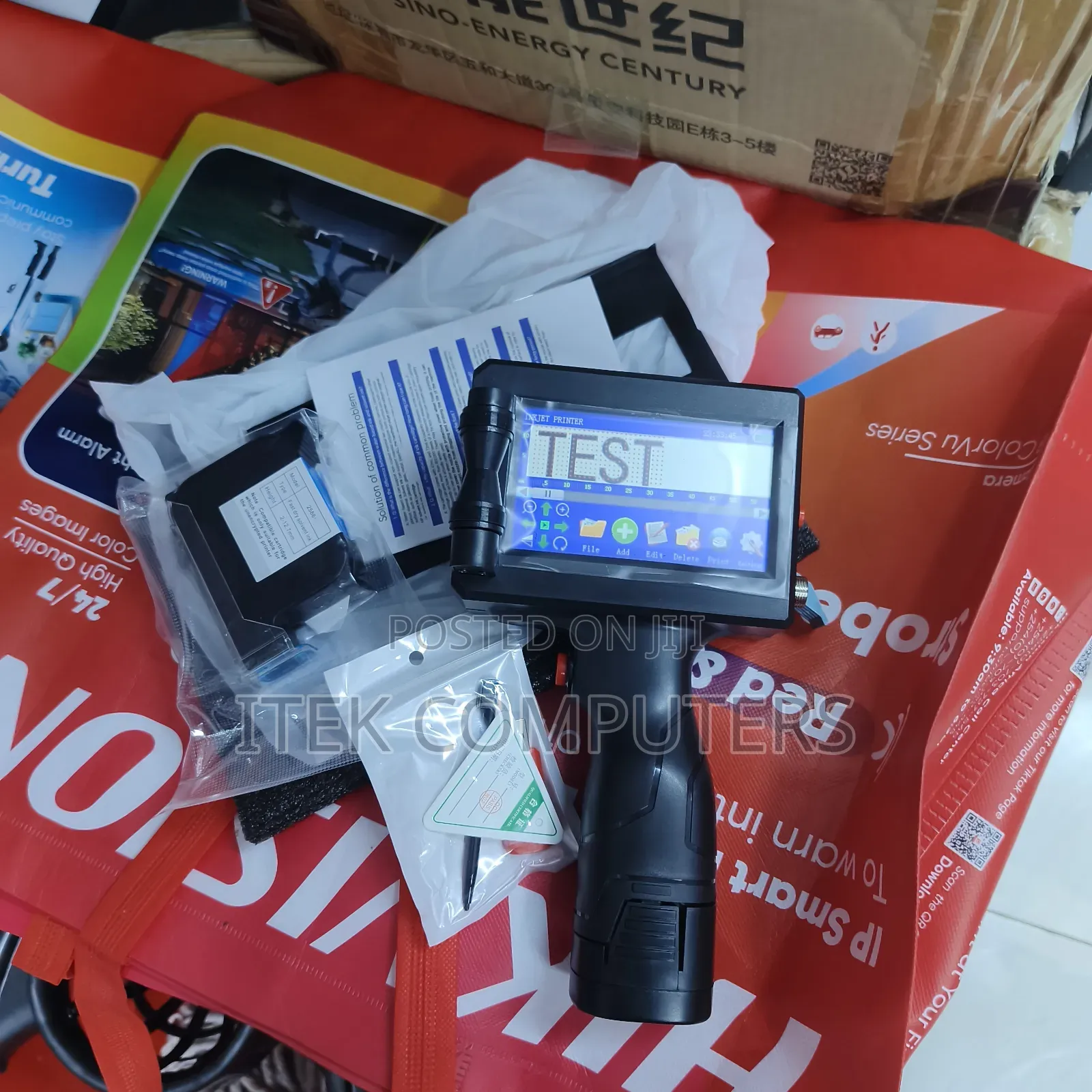 Handheld 12.7mm Inkjet Printer for Warehouse Product Tracking