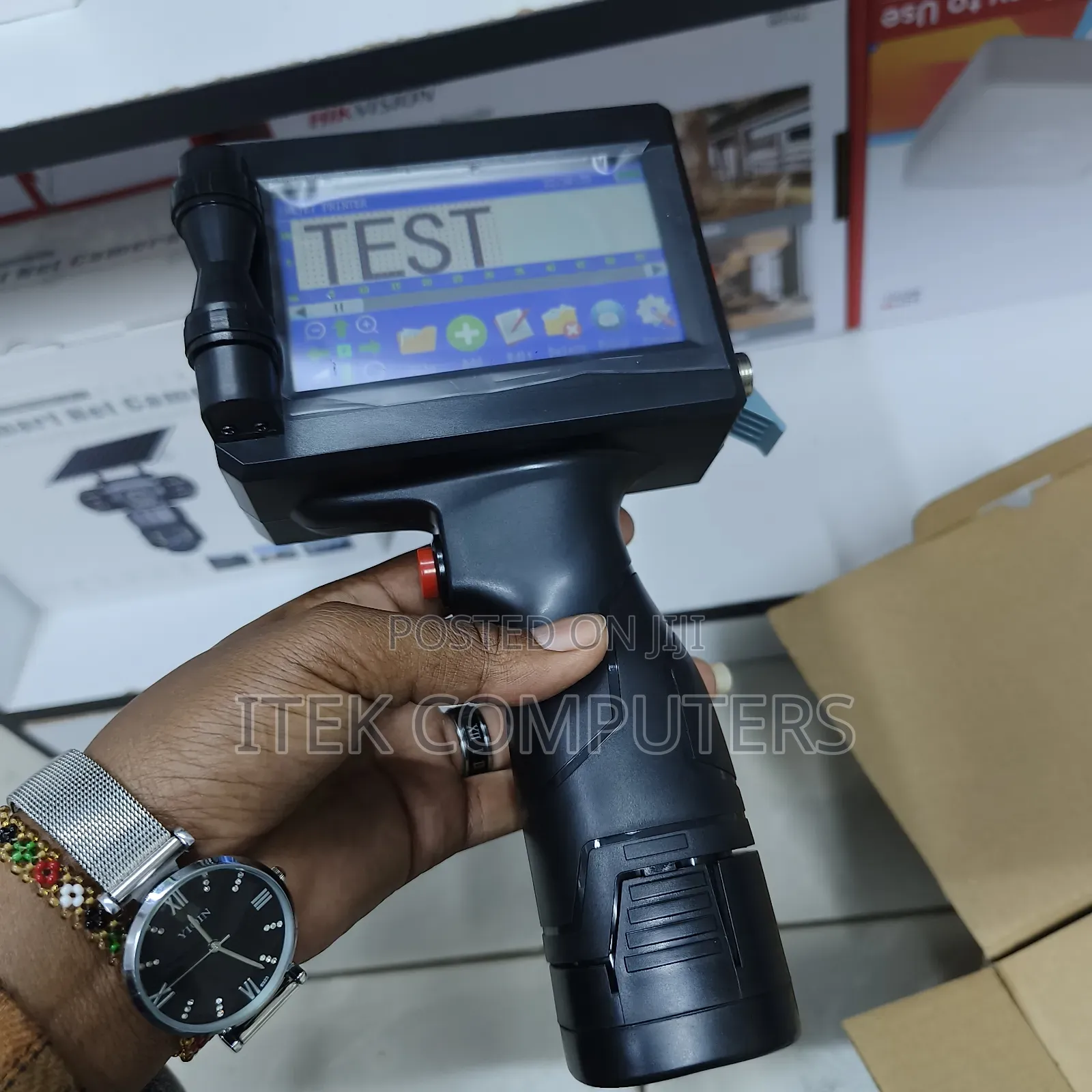 Portable 12.7mm Inkjet Coding Machine for Carton Identification