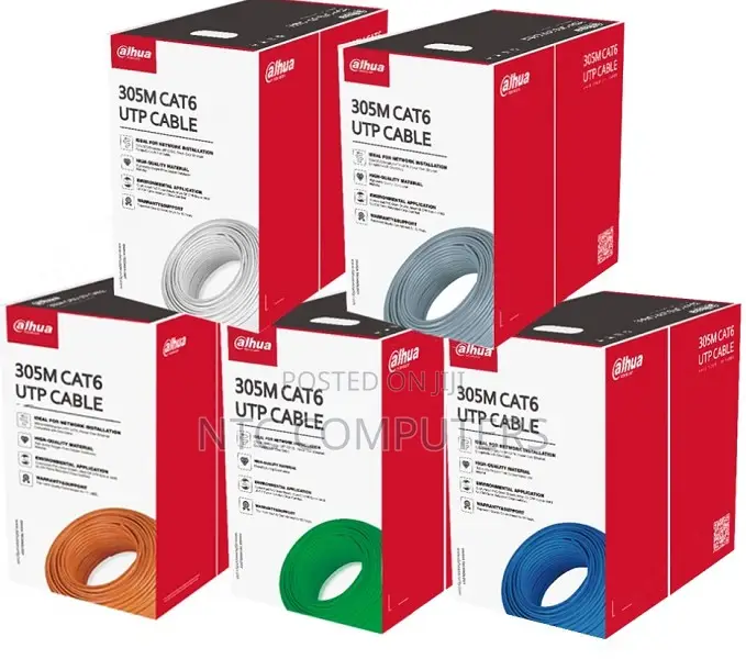 Dahua DH-PFM920-6UN-305m Outdoor U/Utp CAT6 Network Cable Pure Coppper