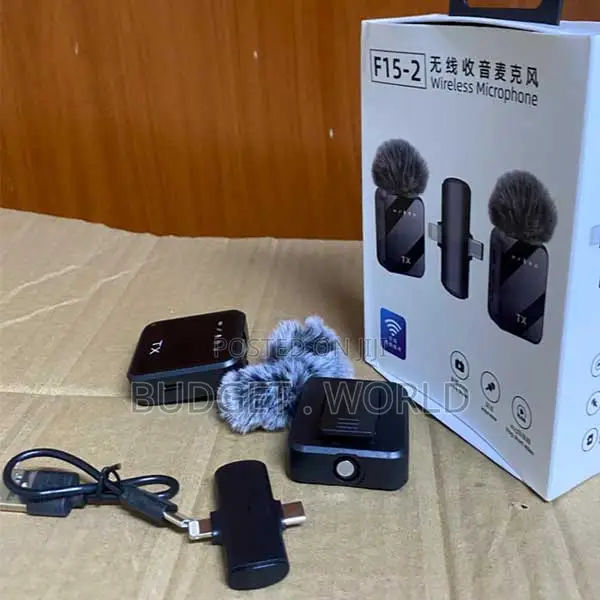 Wireless F11-2 3-in-1 Universal Dual Lavalier Mics(Type-C//3.5mm)