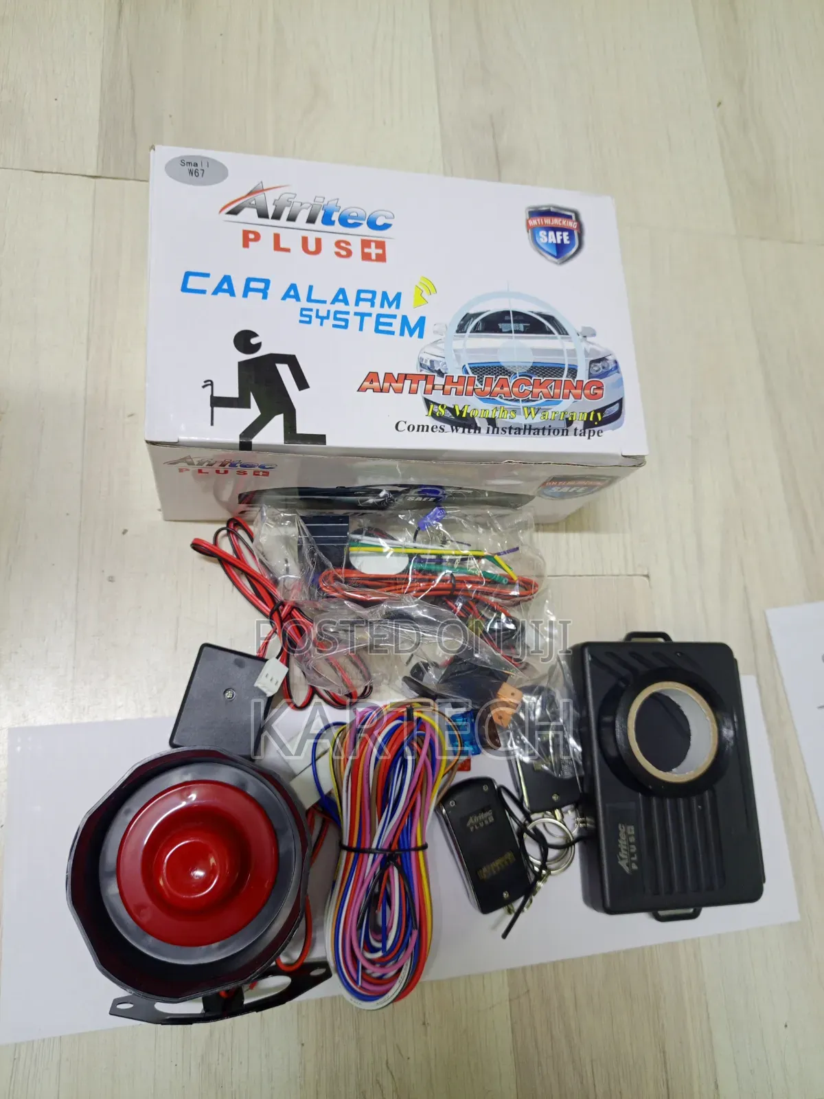 Afritec Plus+ Anti-Hijacking Car Alarm System With Cut Off