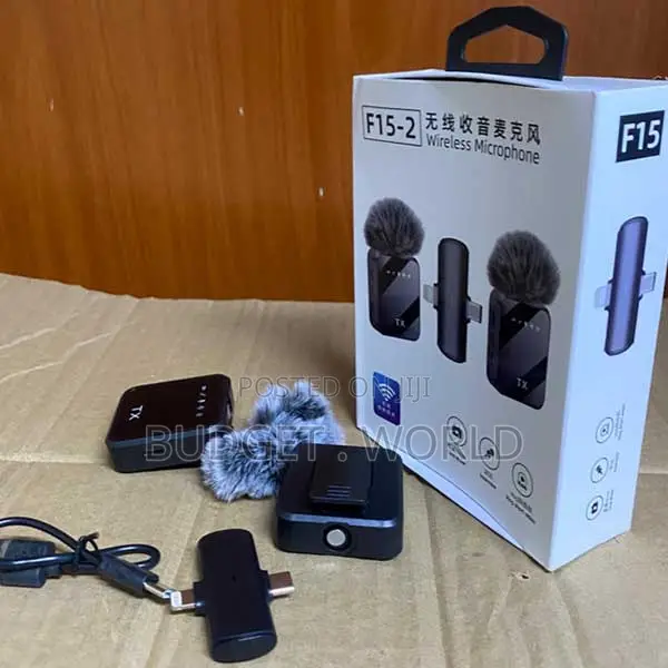 Fluffy Windshields Dual Lavalier Mic With UniversaF11-2 Transmitter