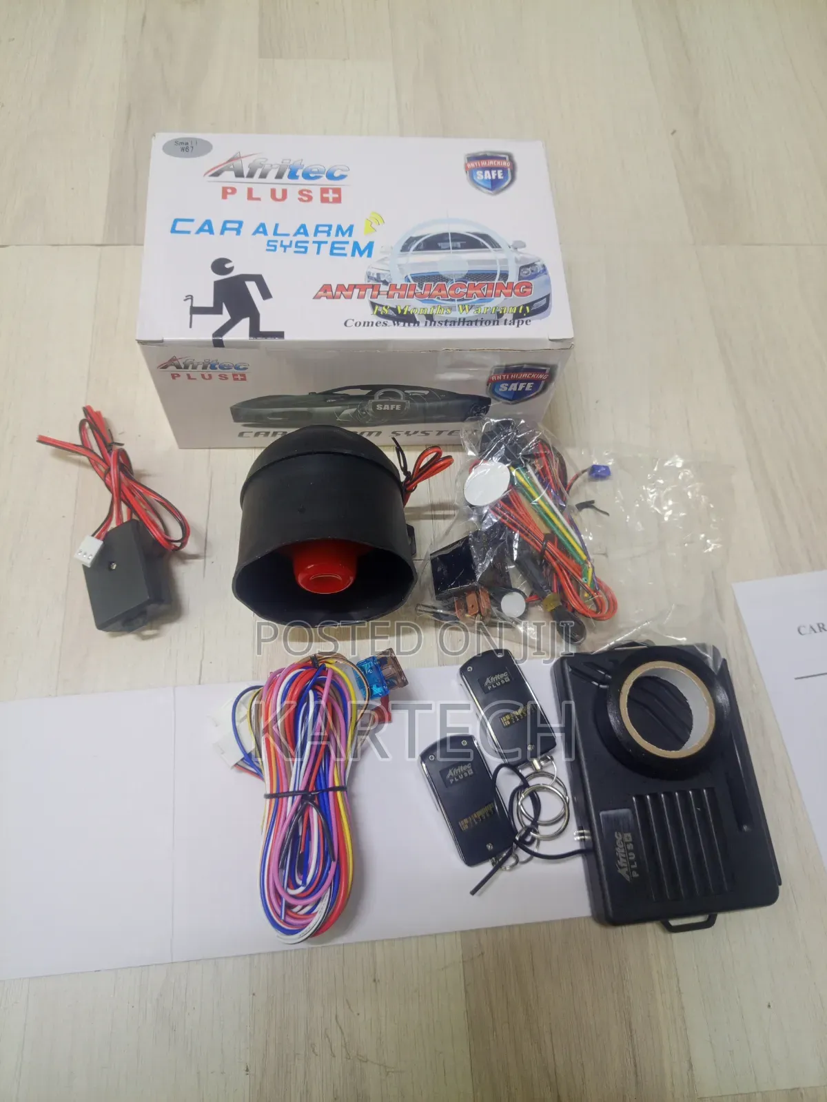 Afritec Plus Anti-Carjacking Alarm With Central Locking and Cut Off