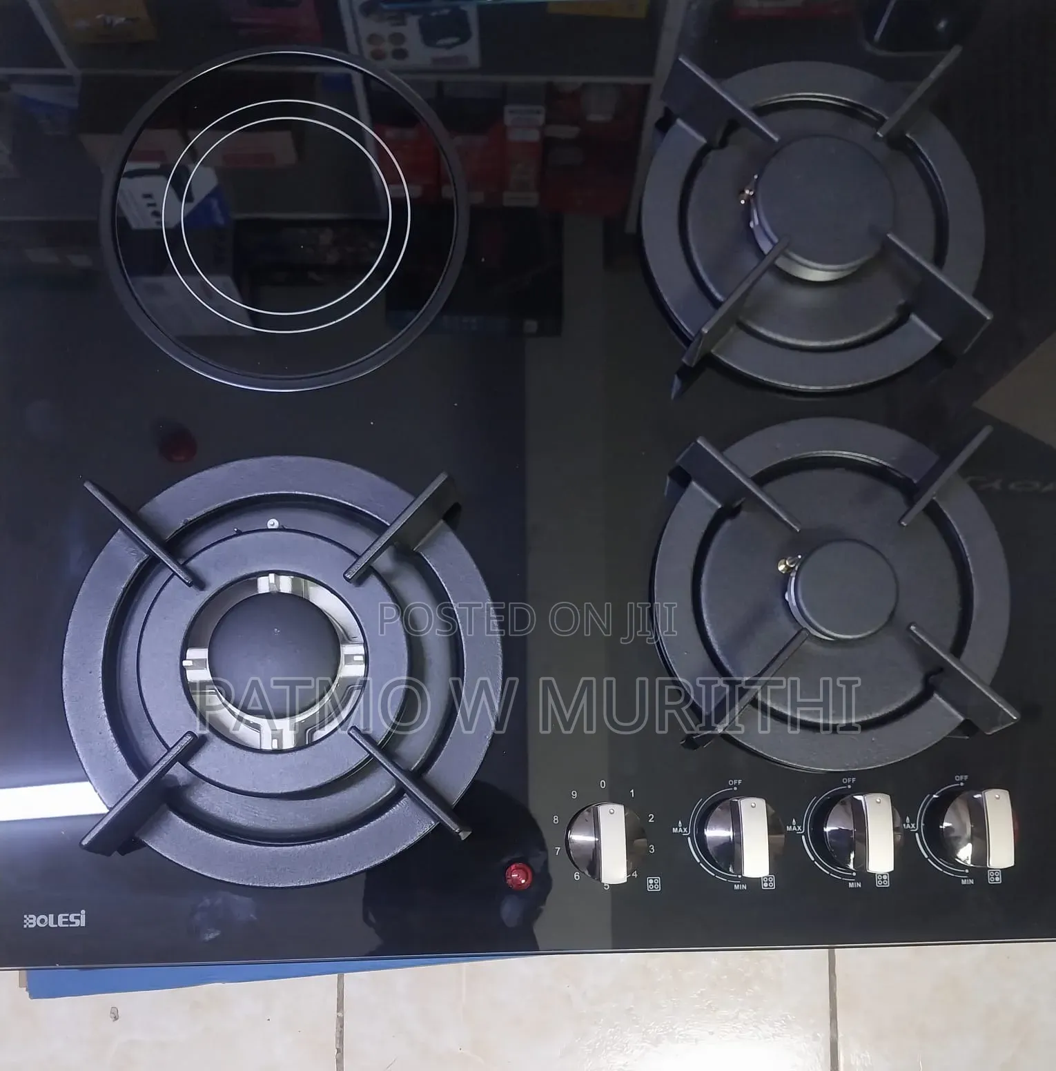 Bolesi Built-in Gas Hob (3 Gas Burners +1 Infrared Plate)