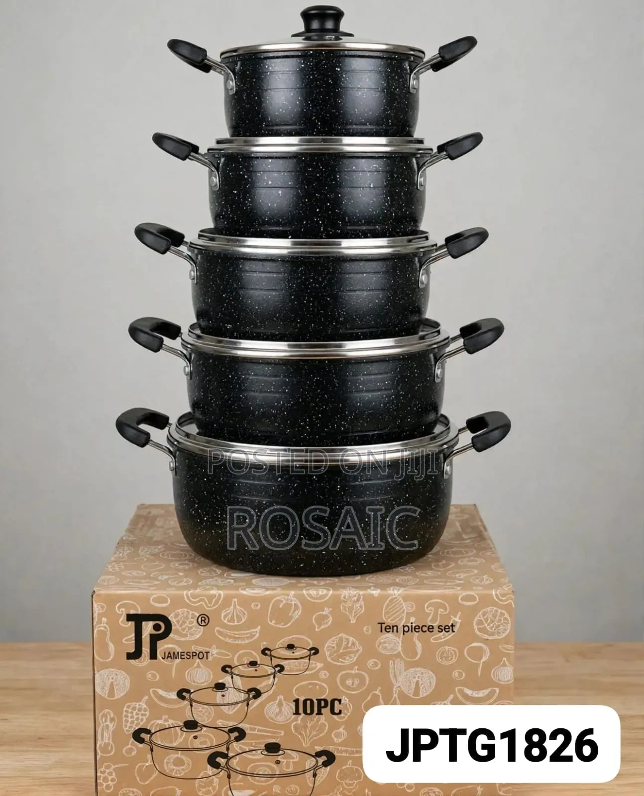10pcs Nonstick Cookware Set