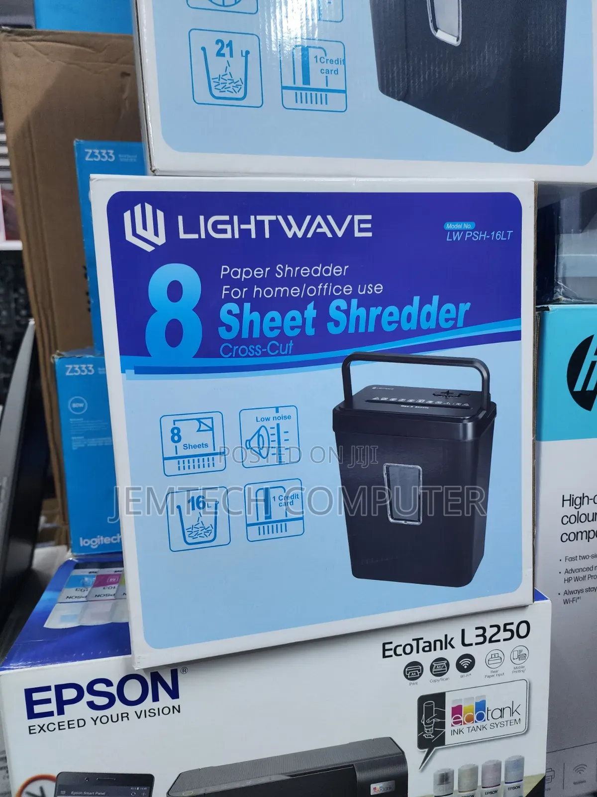 Light Wave 8 Sheets, 16lt Paper Shredder-Lw PSH-16lt
