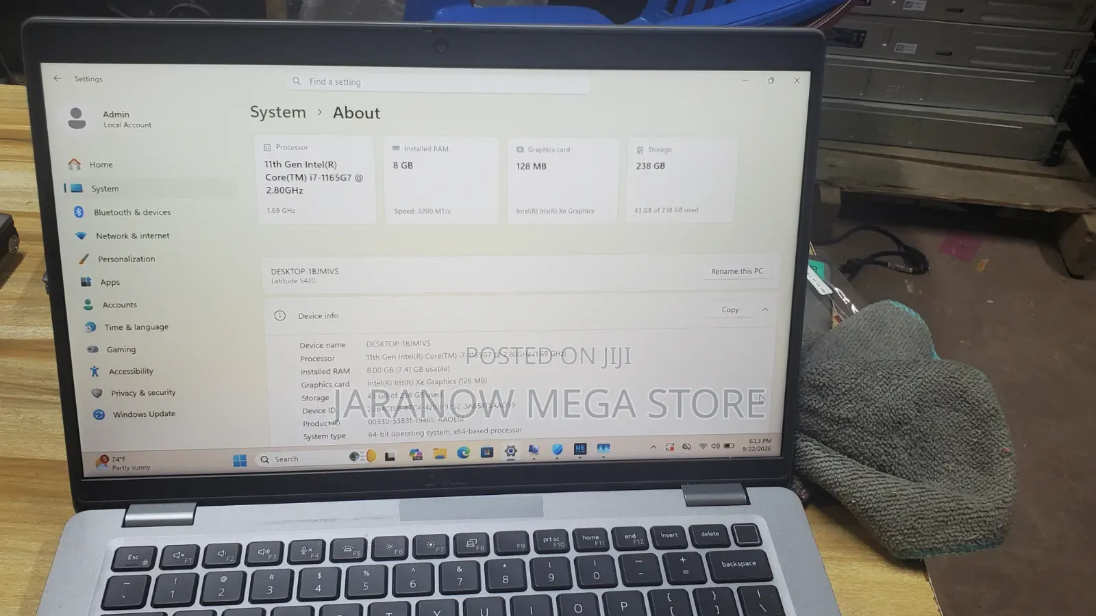 Laptop Dell Latitude 5420 8GB Intel Core i7 SSD 256GB