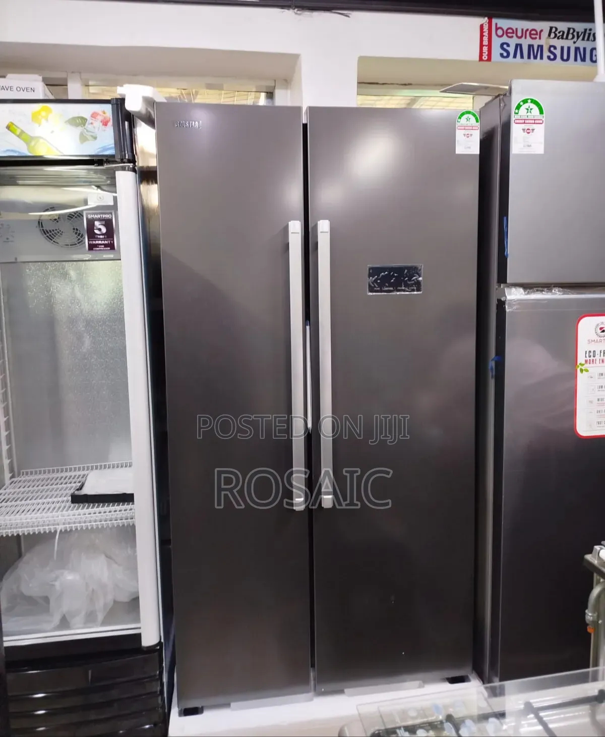 Solstar 442L Double Door Refrigerator RF616HSB-SSLBSS