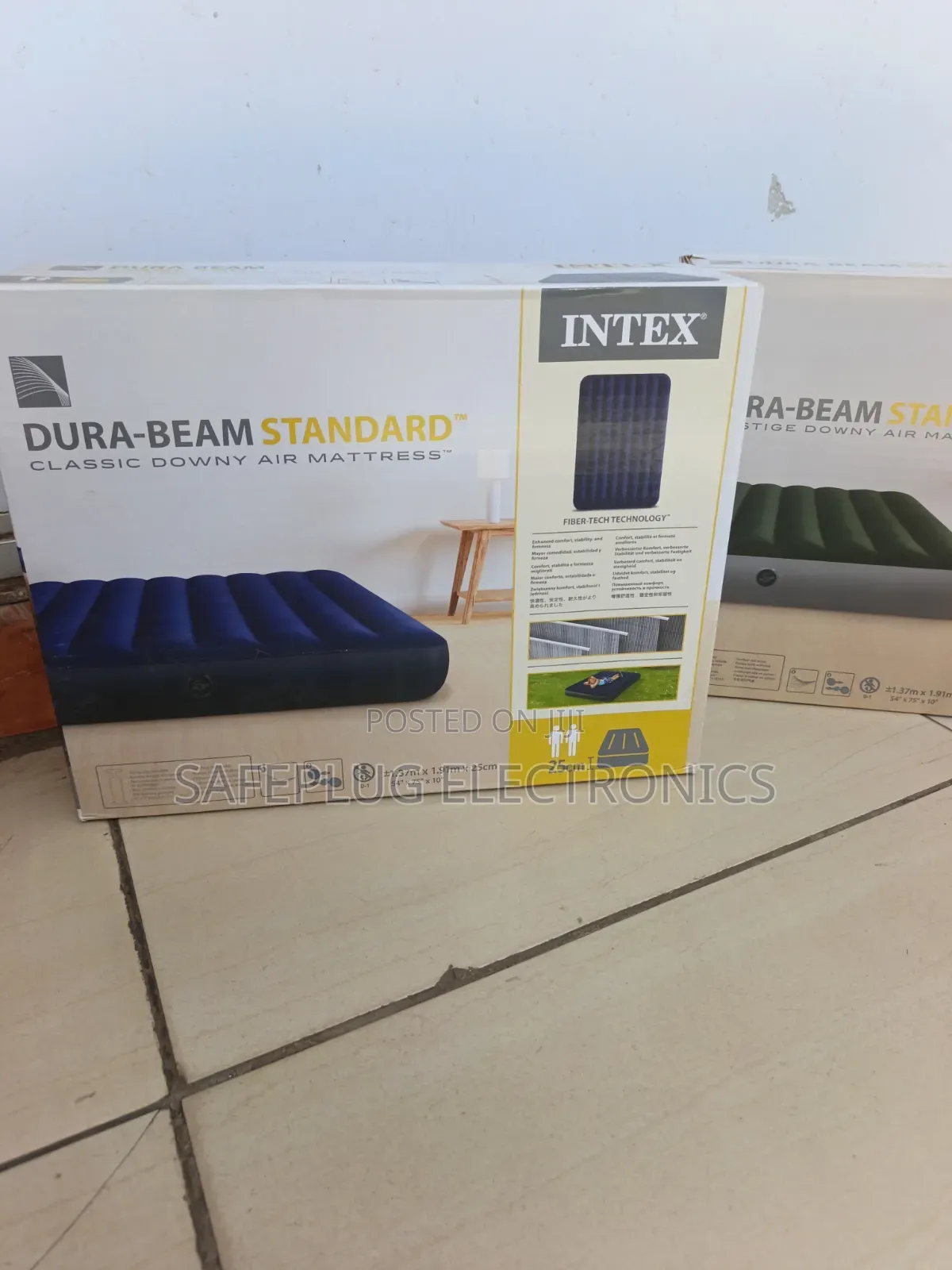 Original Intex 4×6 Dura-Beam Air Bed for Home, Guests Travel