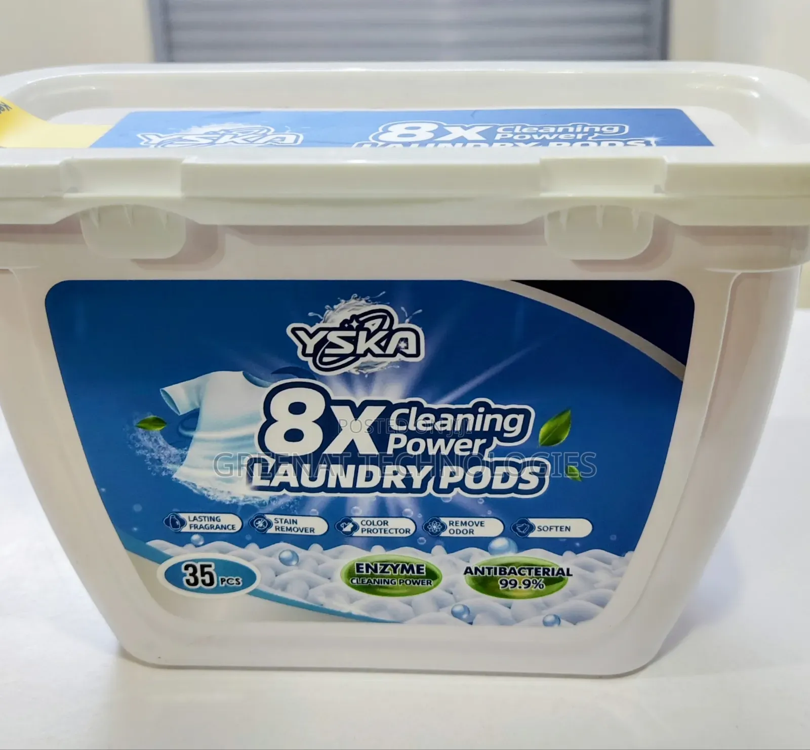 8X Laundry Pods 35PCS Laundry Detergent Pods Antibacterial Enzyme